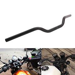AnXin 1inch drag handlebars front view show sturdy steel build for Sportster-style bikes