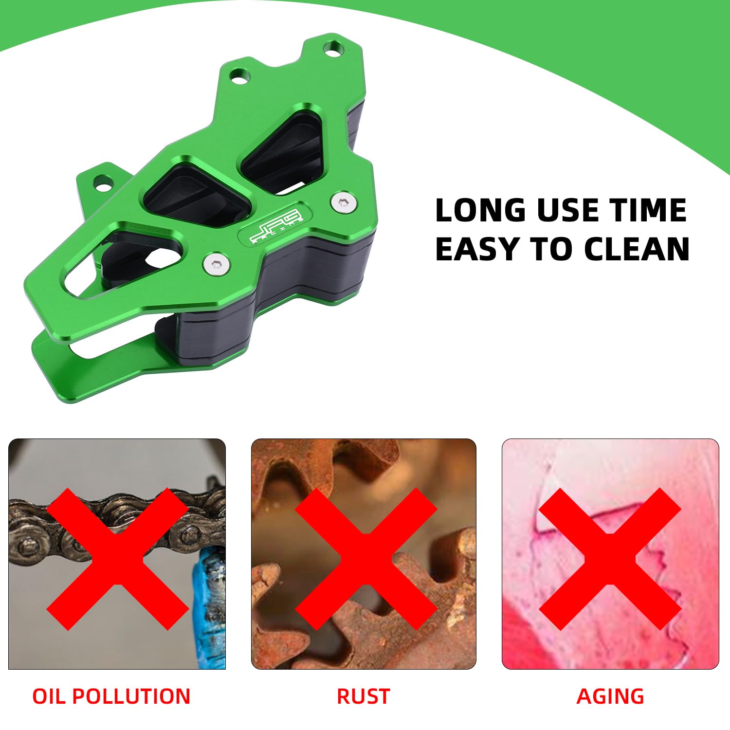 AnXin chain guide guard for KX450 maintaining chain alignment in trails