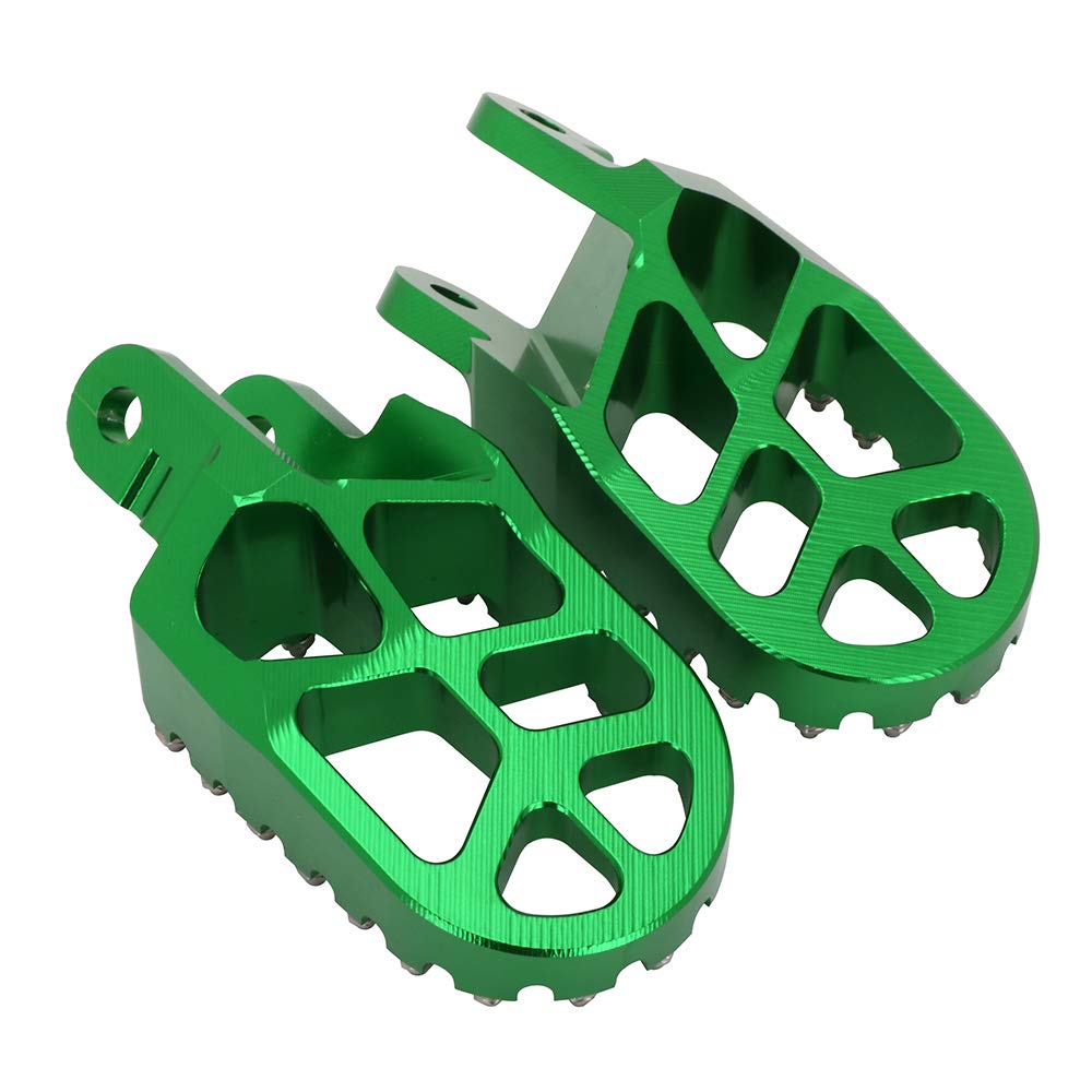AnXin foot pegs 17-teeth design for better traction in mud and rain.