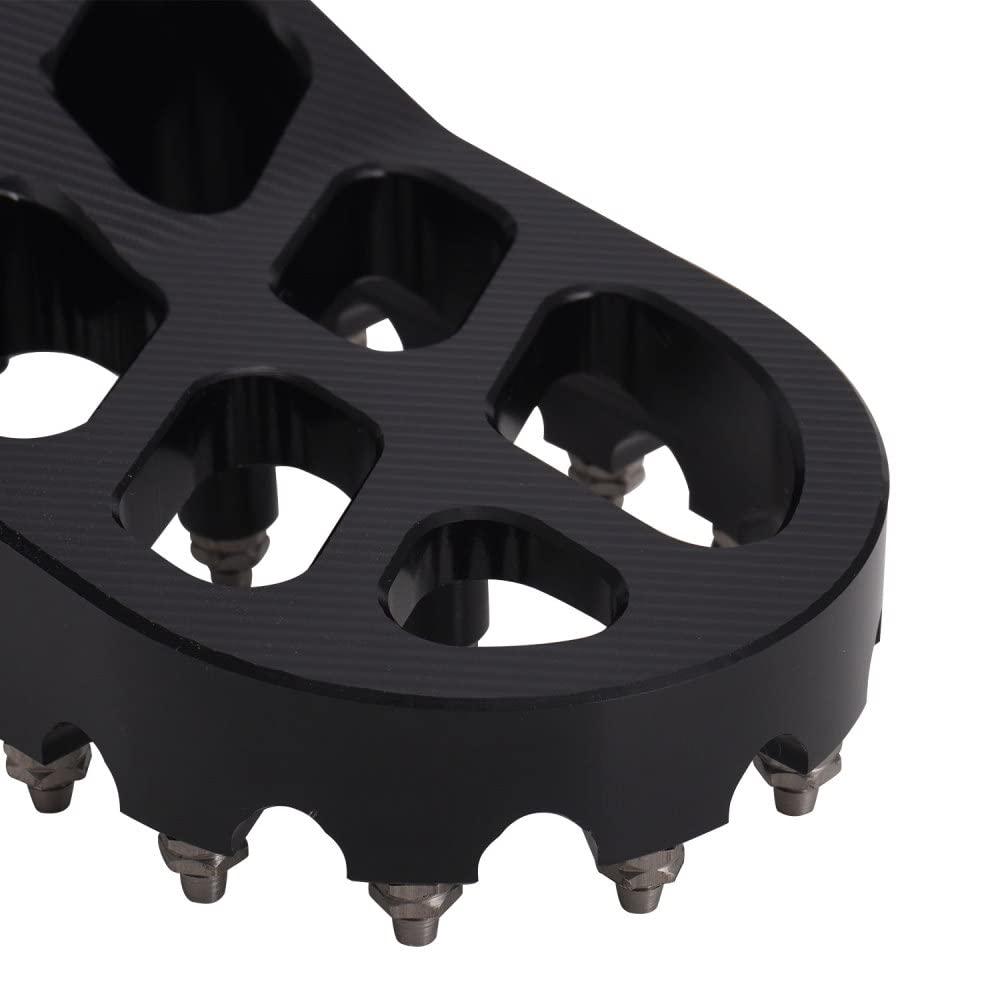 AnXin foot pegs with anodized surface for wear resistance and color longevity