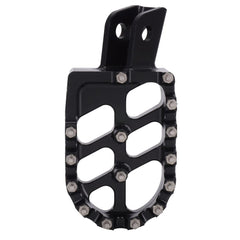 AnXin foot pegs showing anti-skid teeth for muddy or rainy conditions