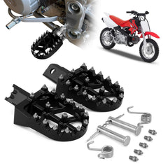 AnXin CNC aluminum foot pegs for durable dirt bike use.
