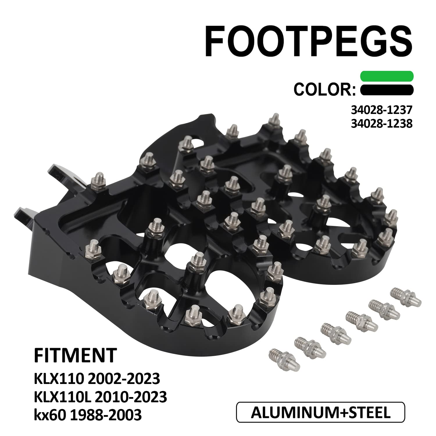 AnXin foot pegs CNC machined for precise fit and durability