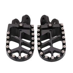 AnXin foot pegs close-up highlighting wider platform for stability