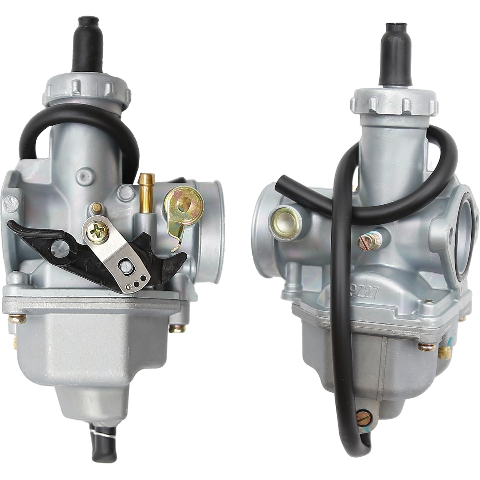 Anxingo ATC200 carburetor air filter mount close-up shows 35 mm fit