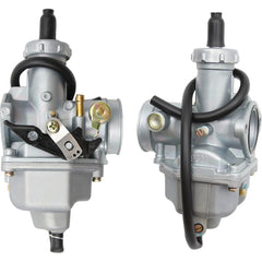 Anxingo ATC200 carburetor air filter mount close-up shows 35 mm fit