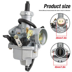 Anxingo ATC200 carburetor replacement with included fittings for quick install