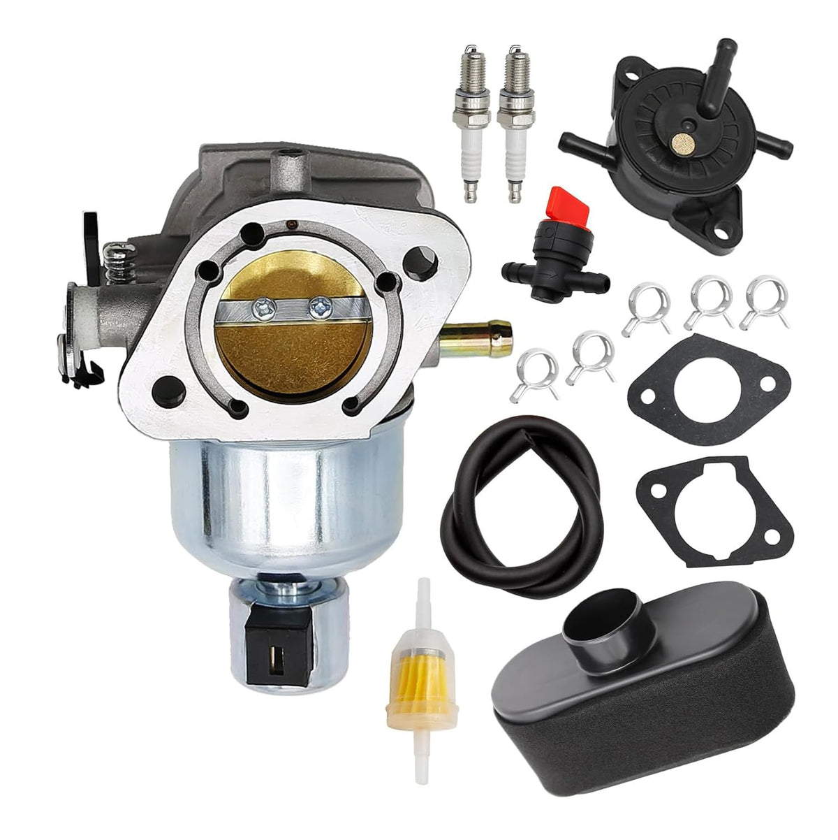 Anxingo carburetor FR651V front view showing durable build for reliable engine operation.