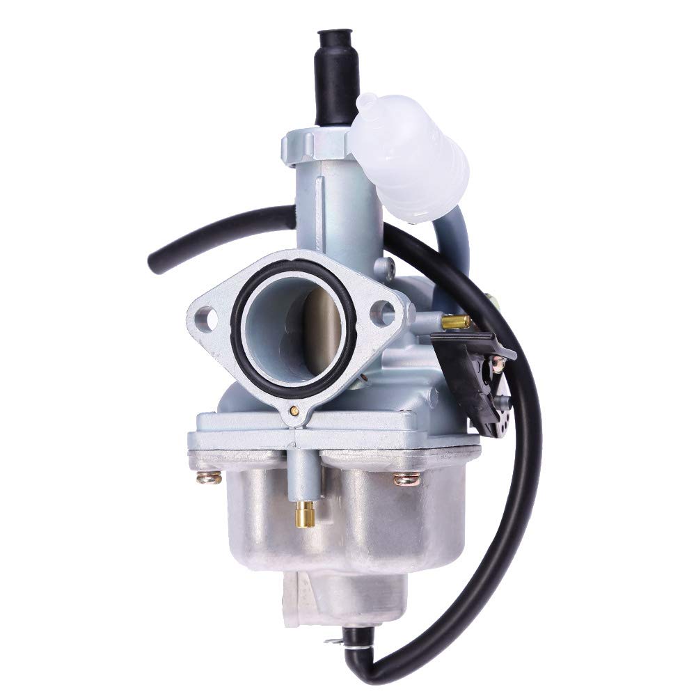 Anxingo CRF100F carburetor replacement featuring 38mm air filter mount.