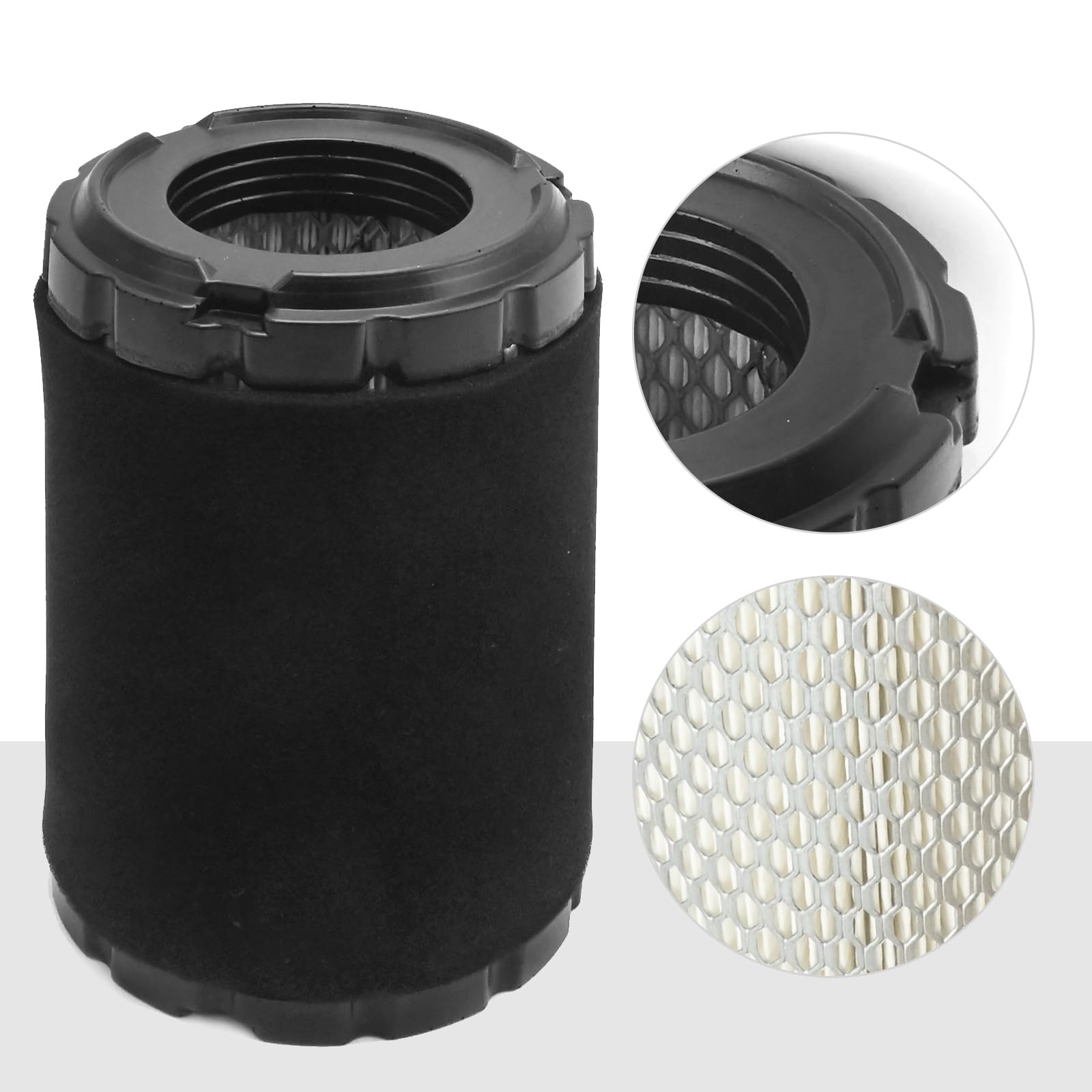 Close-up of Anxingo filter-media highlights dense filtration for debris capture