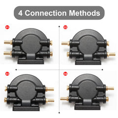 Anxingo bracket inlet-outlet configuration demonstrates versatile plumbing options