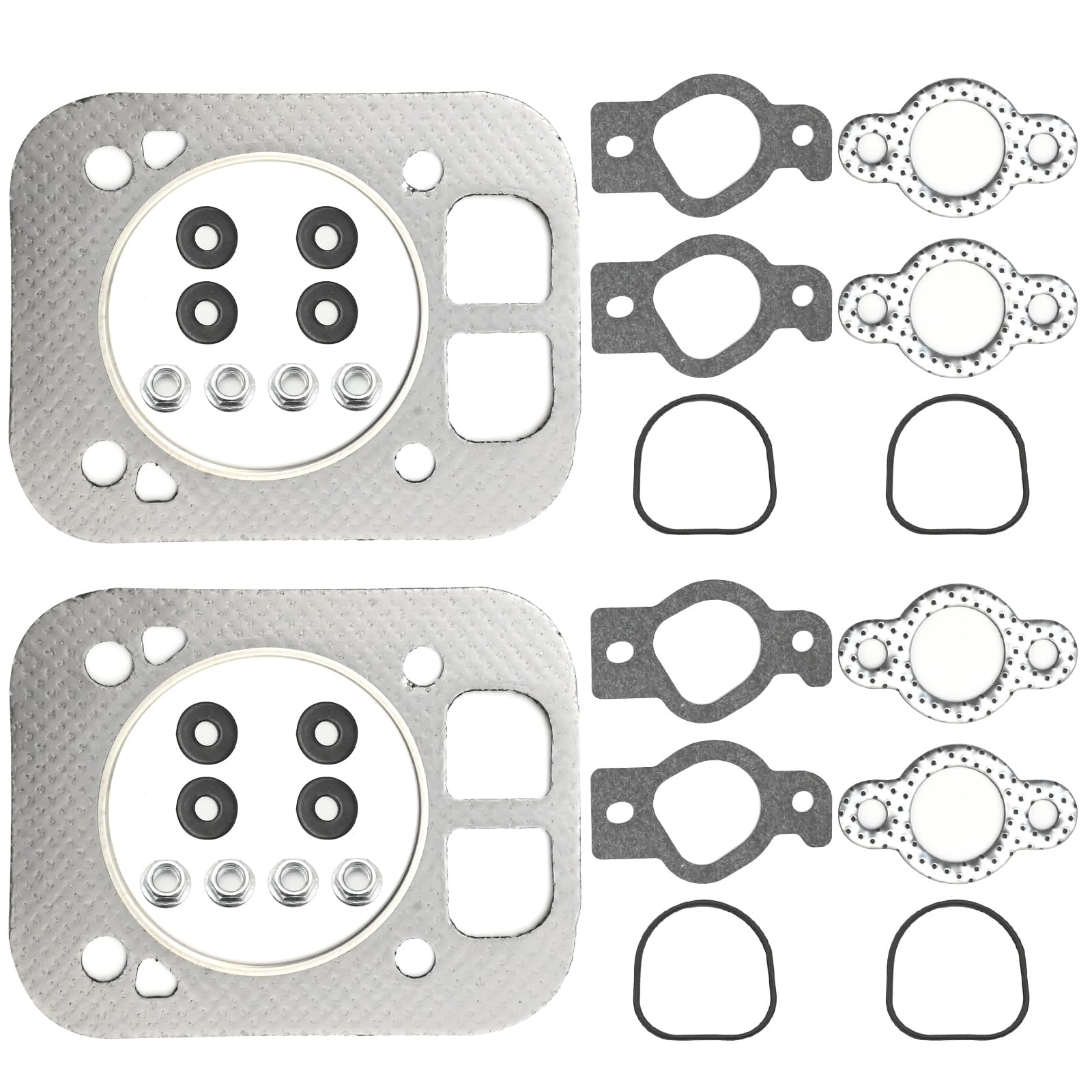 Anxingo Kohler gasket kit 2-pack laid out for lawn equipment.