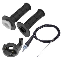 Anxingo throttle twist grip set on Kawasaki KX bikes for smoother throttle control.