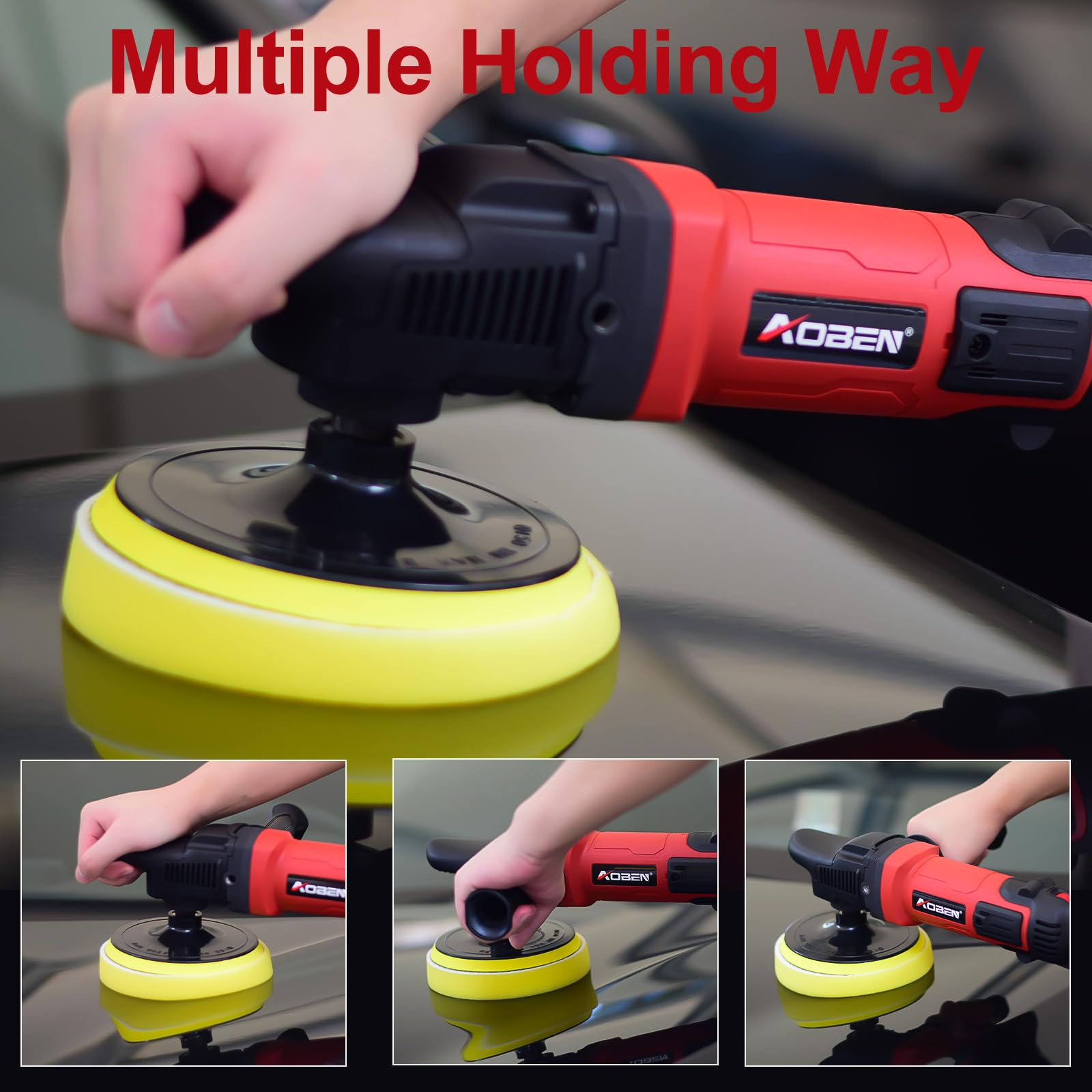 AOBEN 1600W motor in action boosting polishing power.