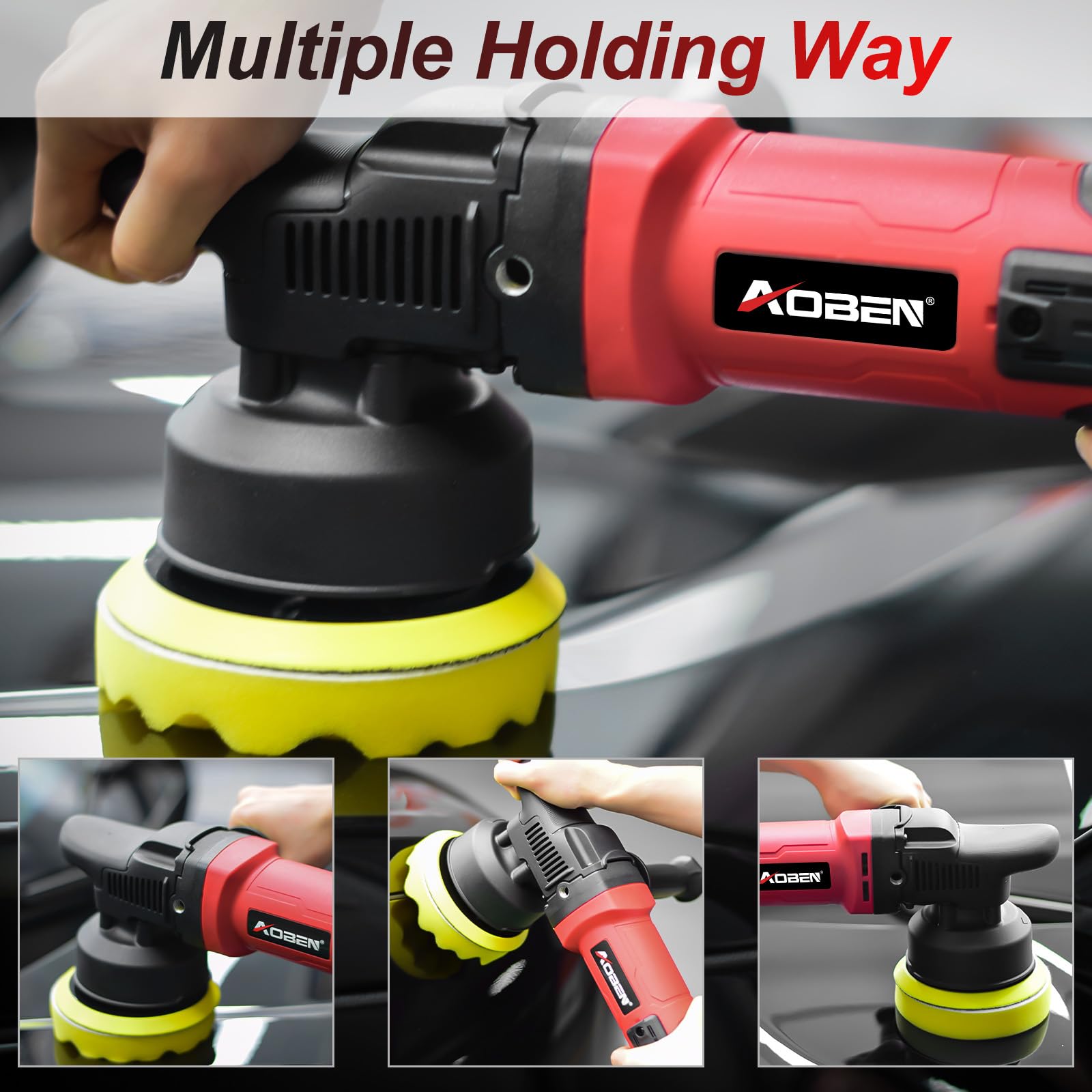 AOBEN Buffer Polisher detachable handle enables comfortable use