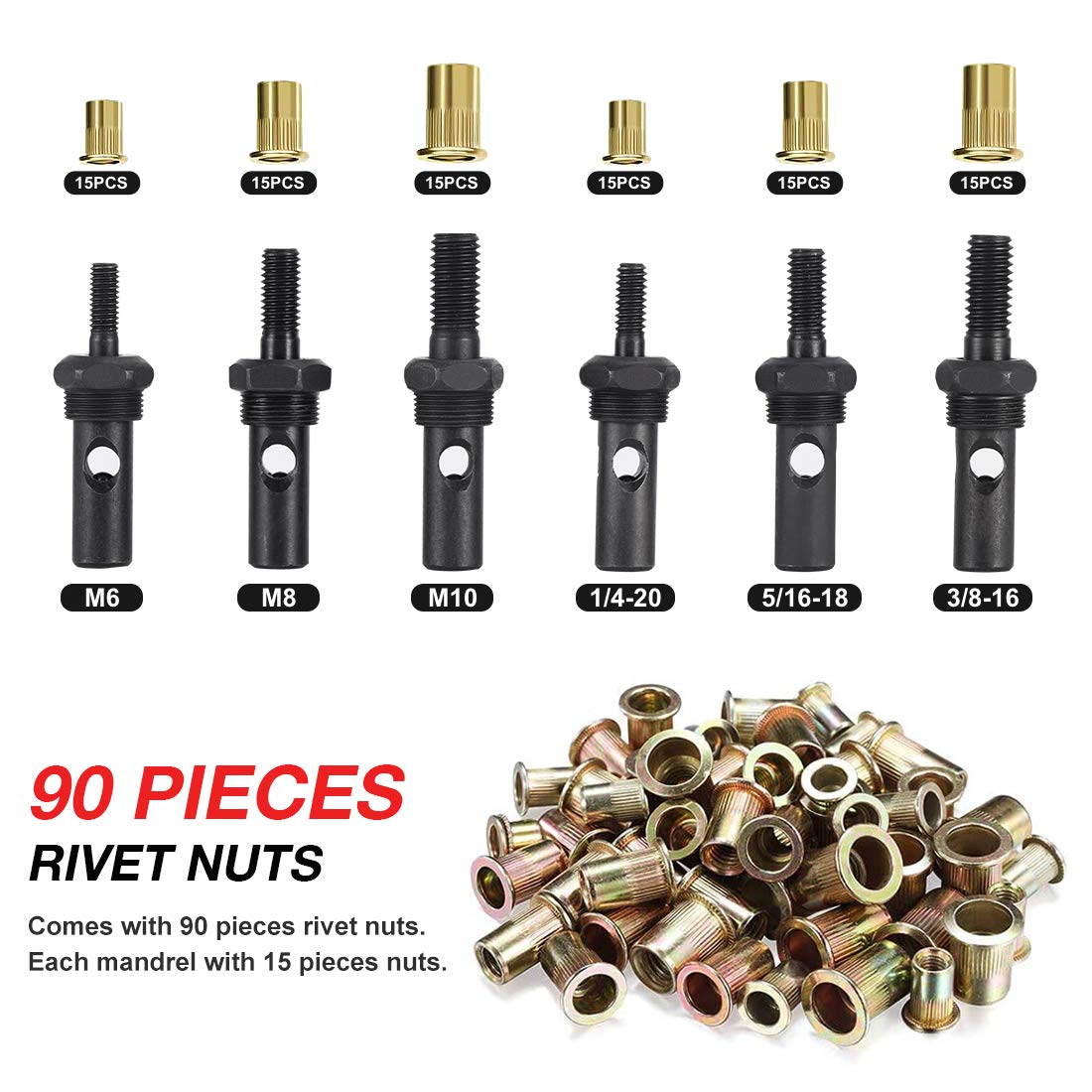 AOBEN includes extra mandrel lock pins and mandrels for versatility