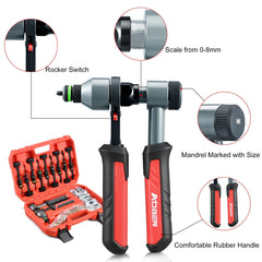 AOBEN rivet nut tool in ratcheting action enables effortless tightening.
