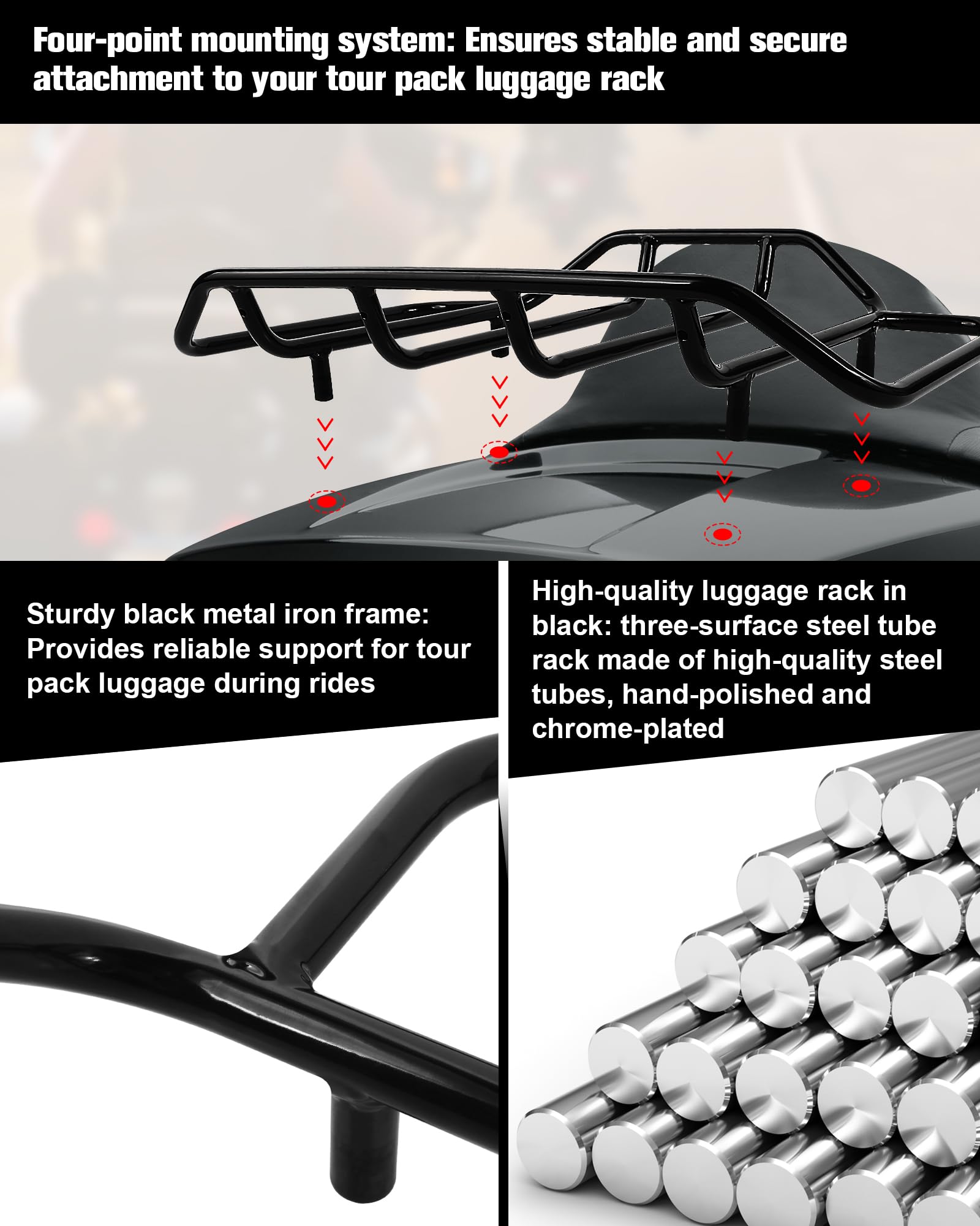 Aochuang luggage rack removable design with screws enables quick installation