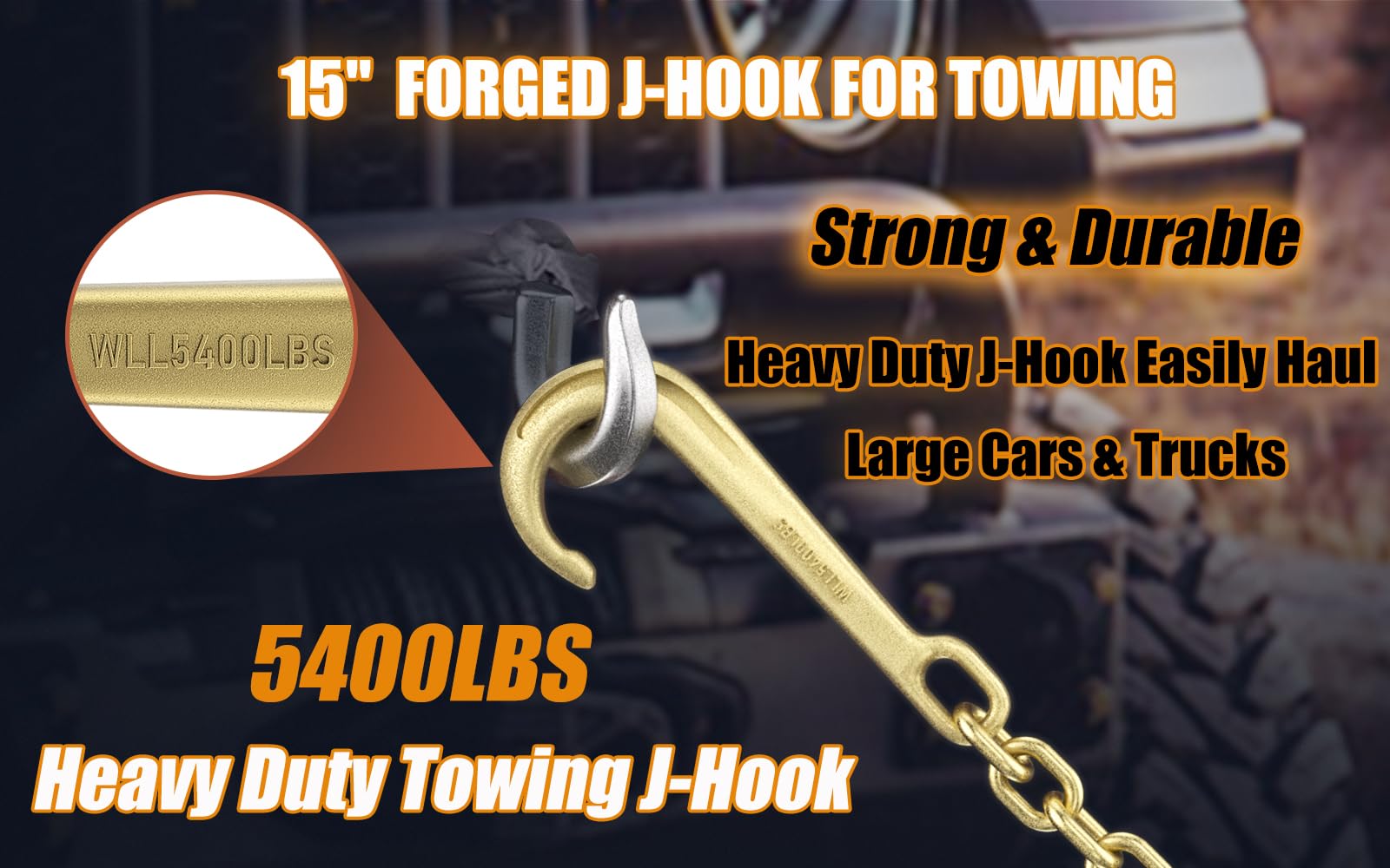 AODESTINY easy-connect J-hook compatible with chains or bridles for quick setups.