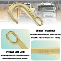 AODESTINY pair of 8-inch hooks enables reliable safety chain attachment