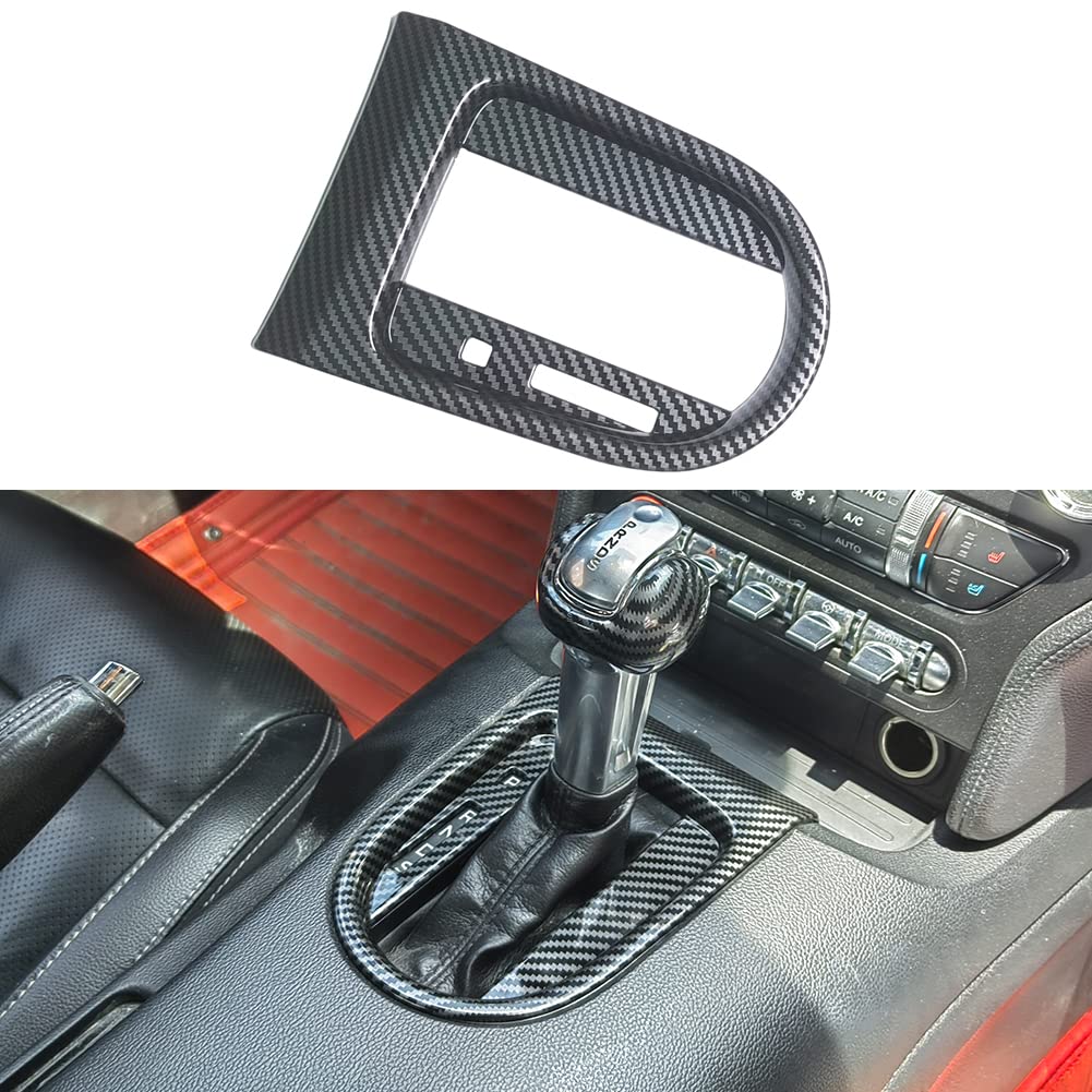 AOKIO gear shift panel frame cover on Mustang automatic enhances cabin style