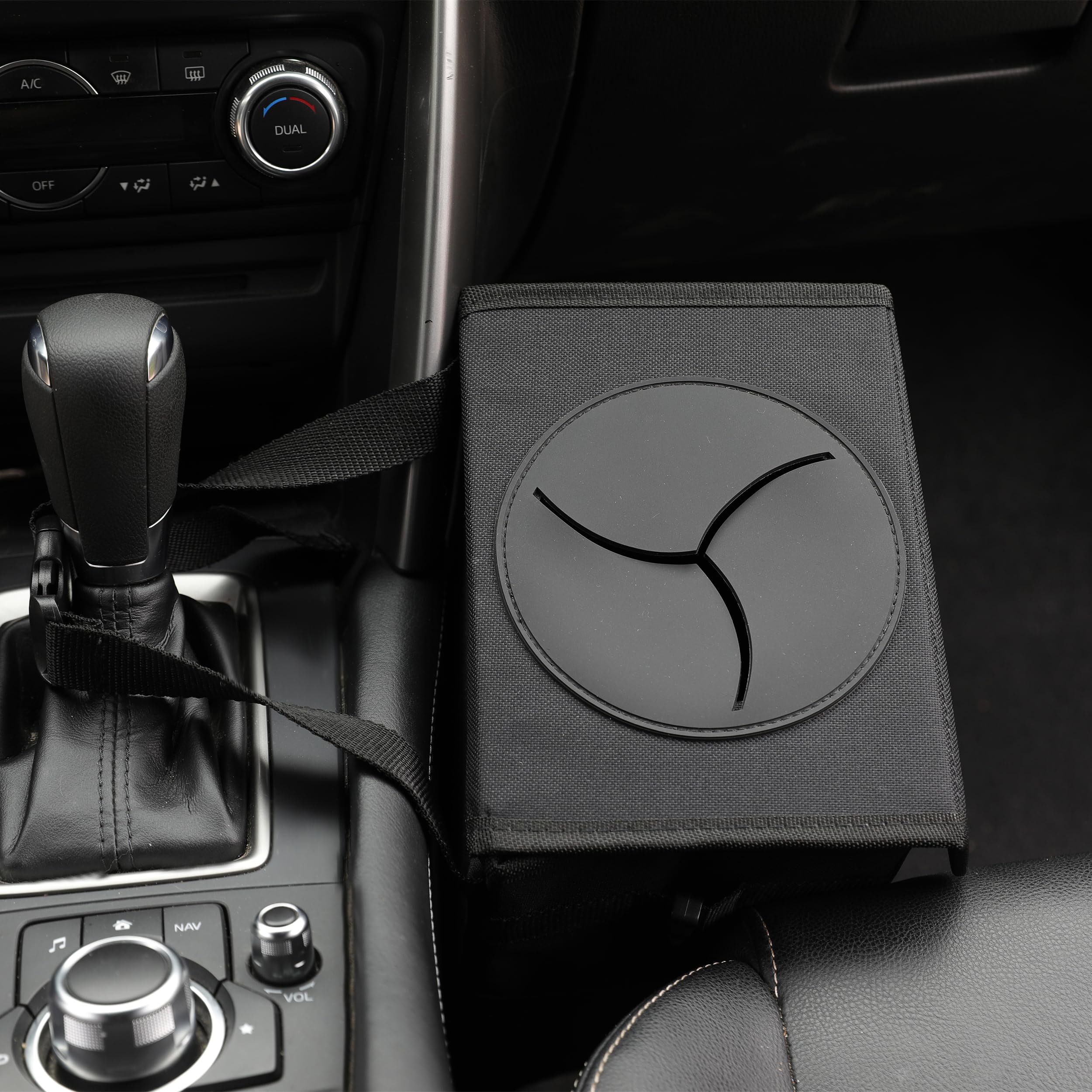 AOKJOY car garbage bin hanging strap offers flexible placement