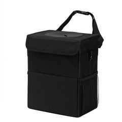 AOKJOY car garbage bin with lid keeps odors contained during trips