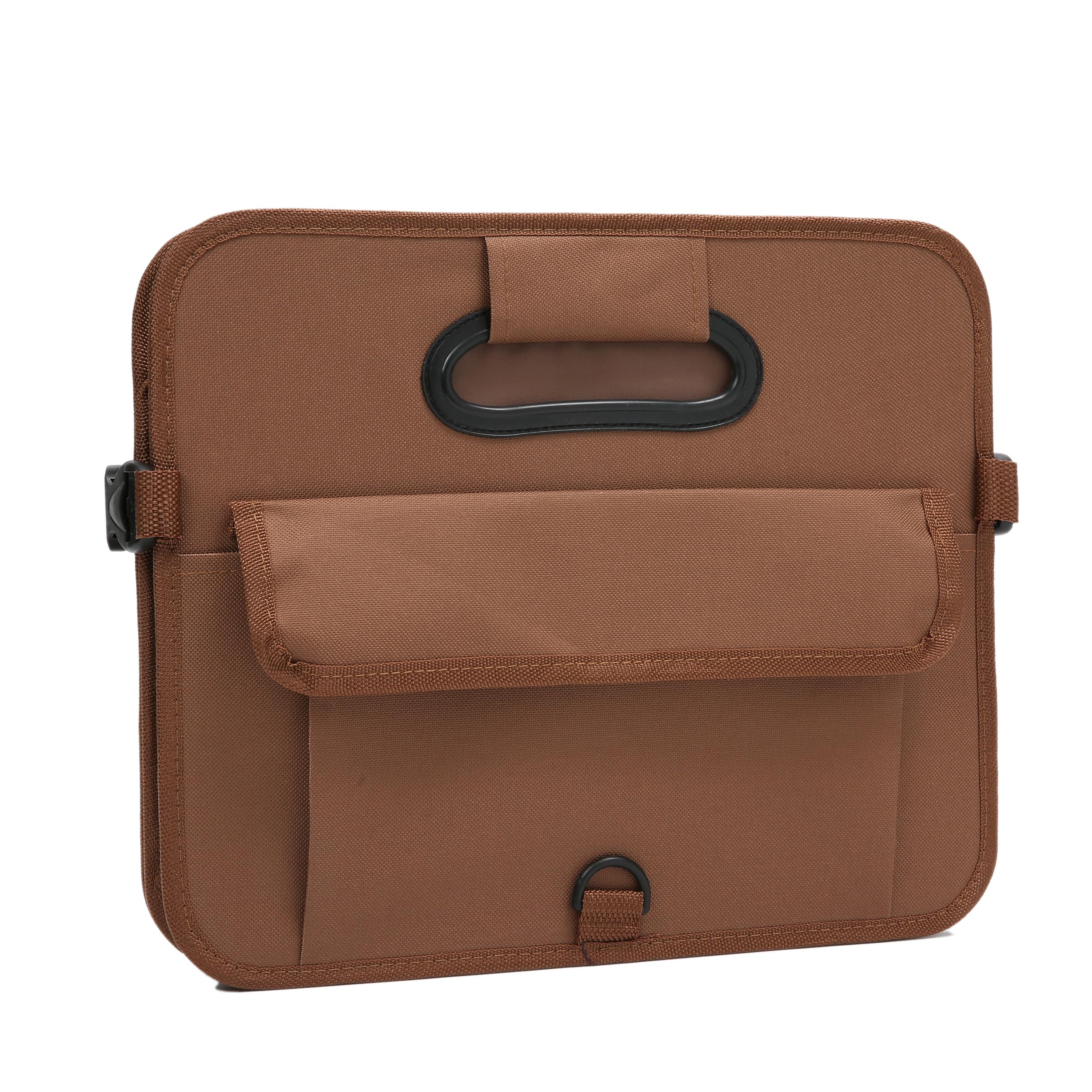 AOKJOY trunk organizer in car highlighting versatile storage for toys and gear