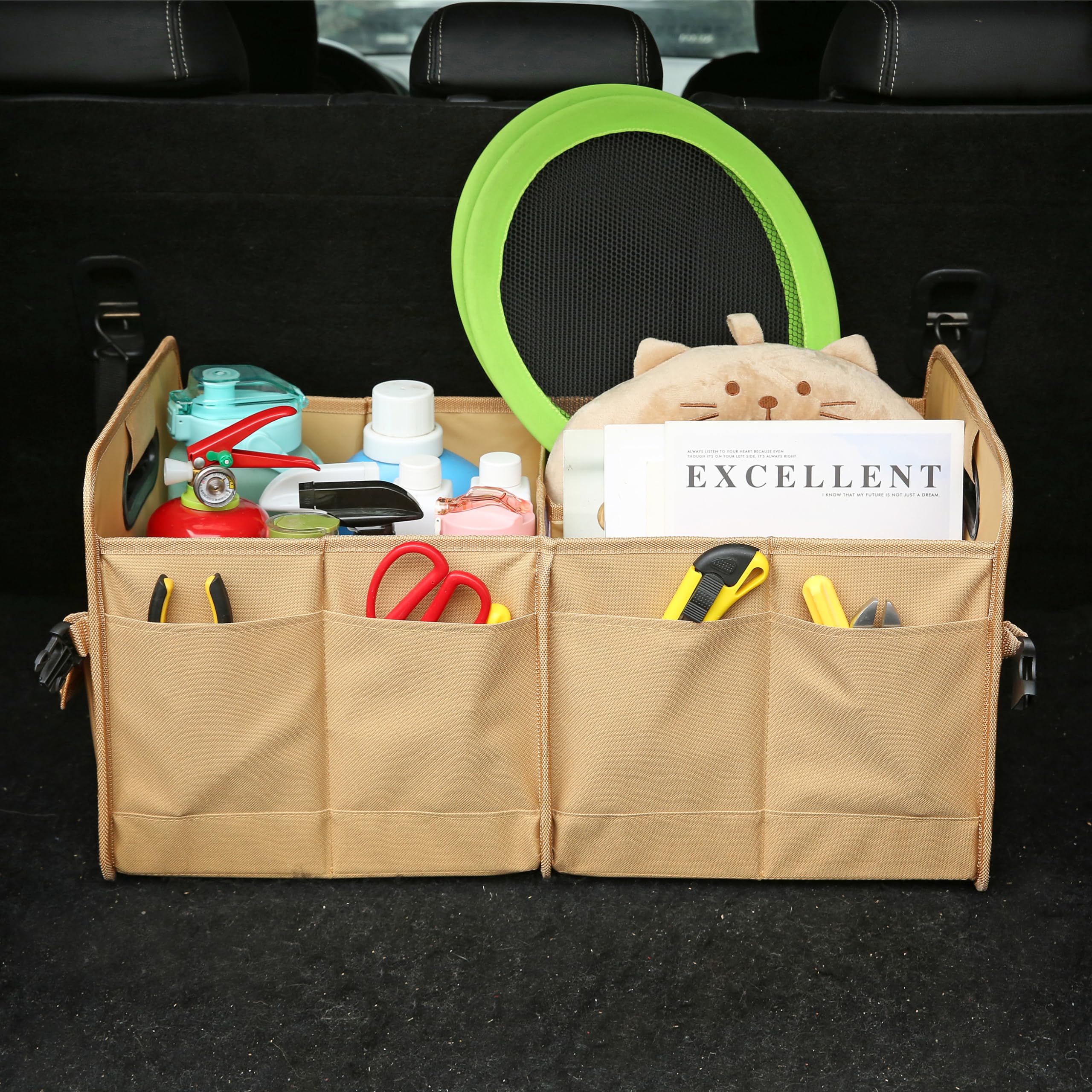 AOKJOY SUV storage organization fits large cargo areas for quick setup.