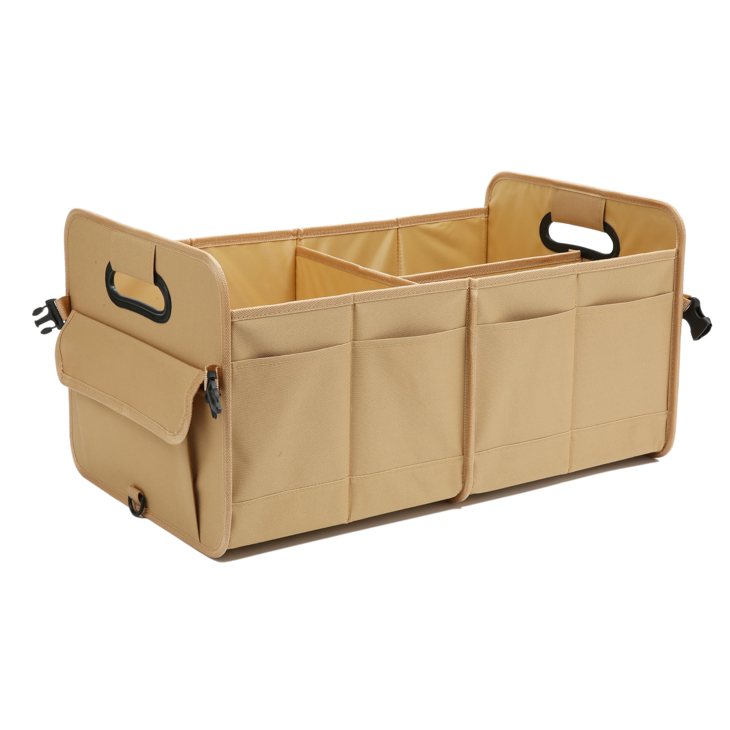 AOKJOY trunk organizer foldable design keeps cargo tidy on road trips.