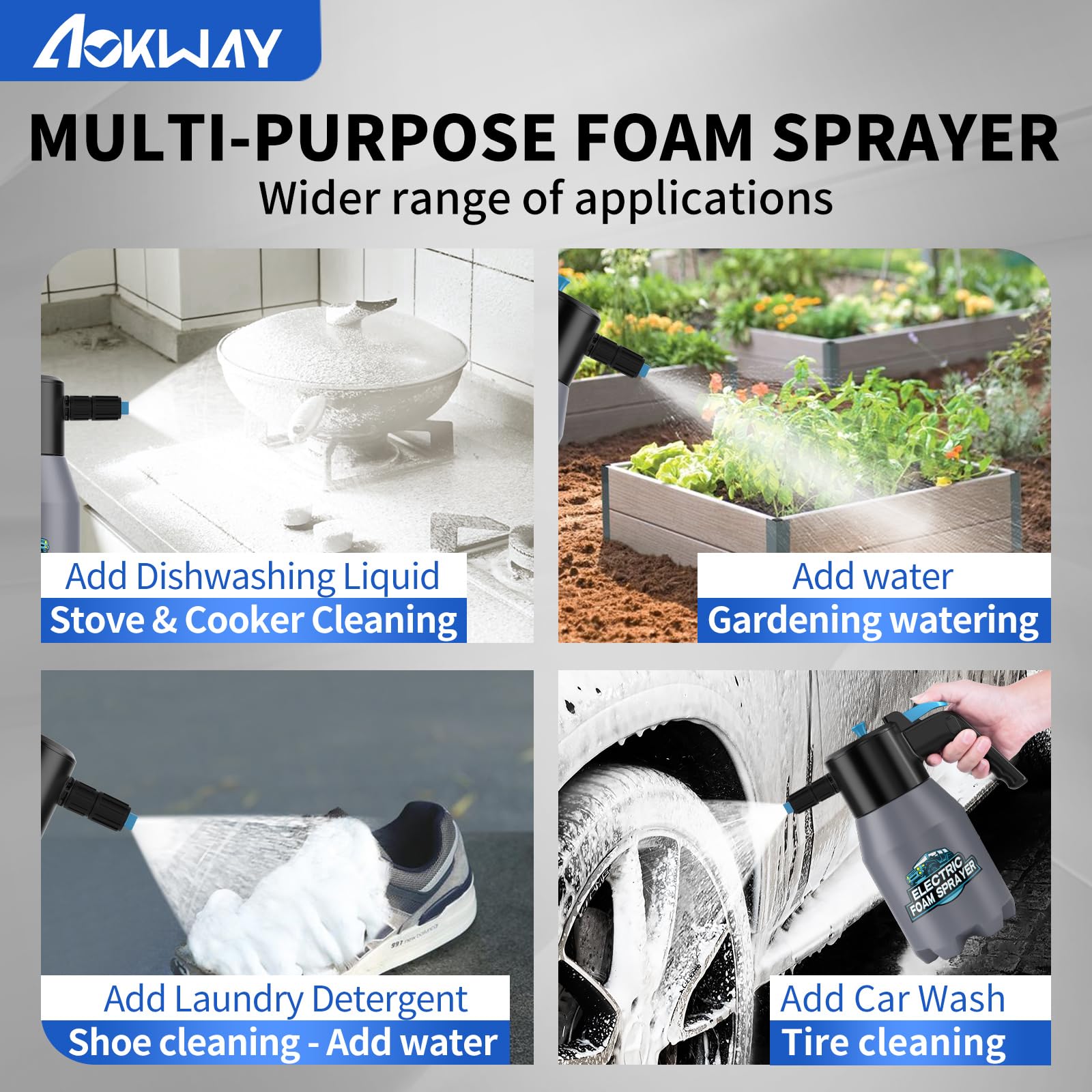 Aokway foam sprayer pressure-relief valve for safer use