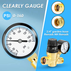 Aolink brass lead-free regulator body emphasizes durability and safe, reliable regulation.