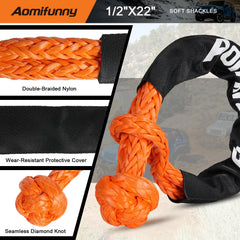 Aomifunny recovery rope in mud, safely aiding extraction.