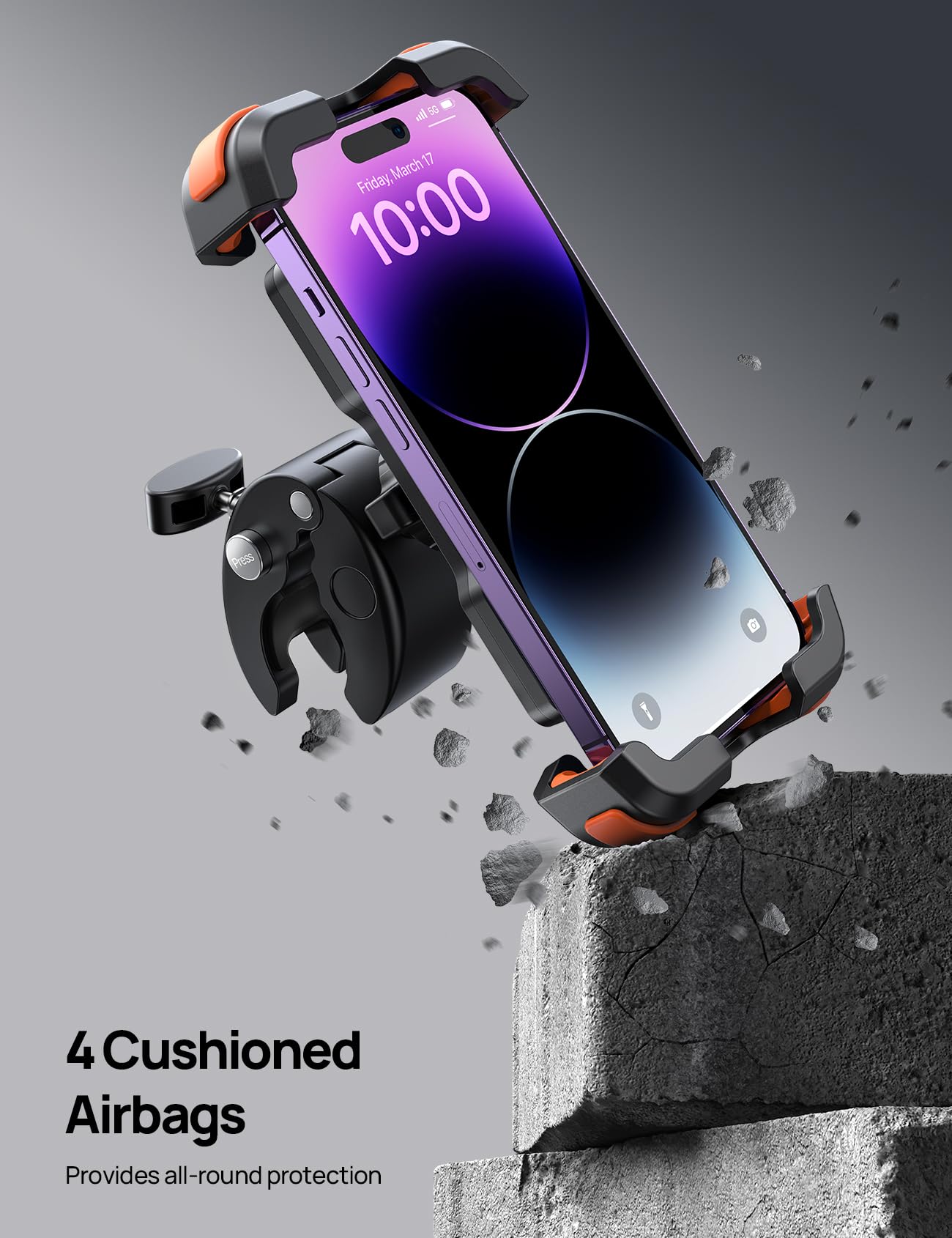 Aomiker wide-compatibility image shows phones from 4.7 to 6.8 inches.