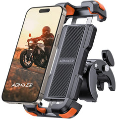 Aomiker bike phone holder viewed from the top for quick access during rides.