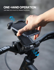 Aomiker bike phone holder rotatable joint enables flexible viewing angles on the go.