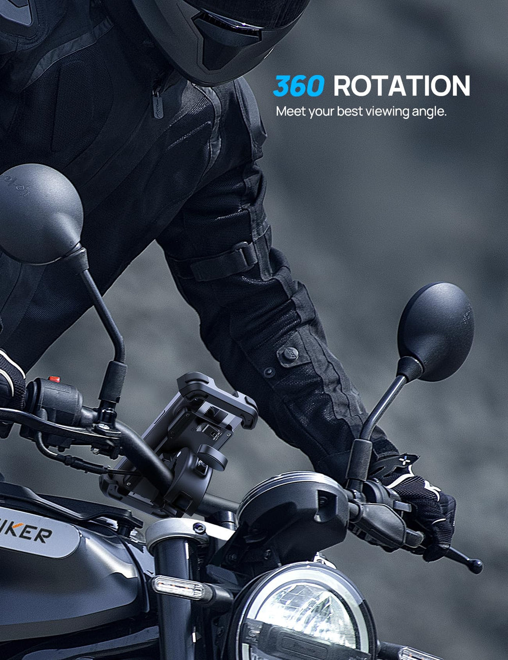 Aomiker bike phone holder silicone pads cushion your device against bumps.