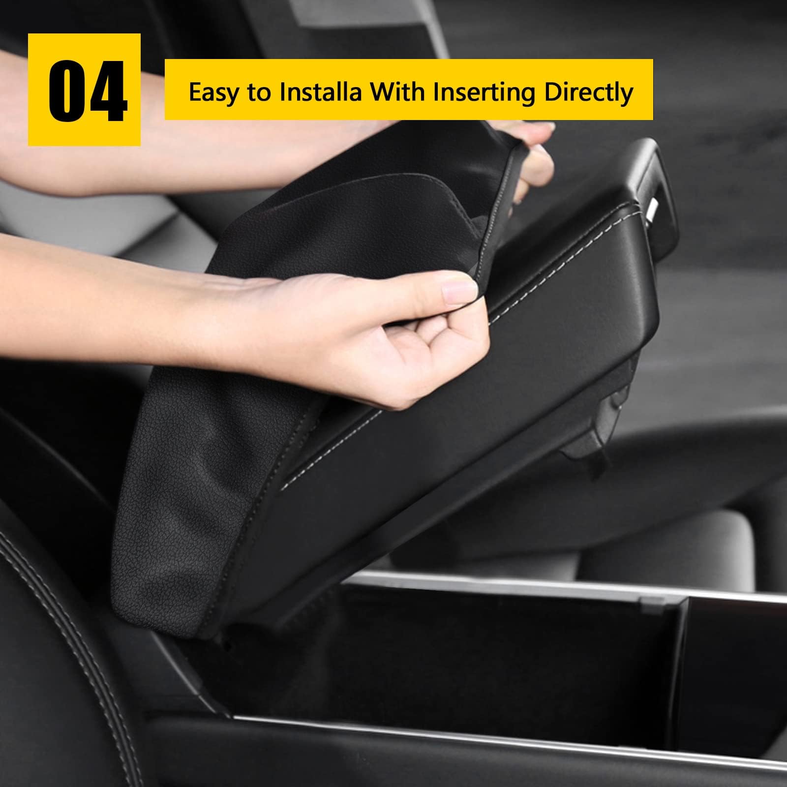 AOMSAZTO black armrest detail with clean edges