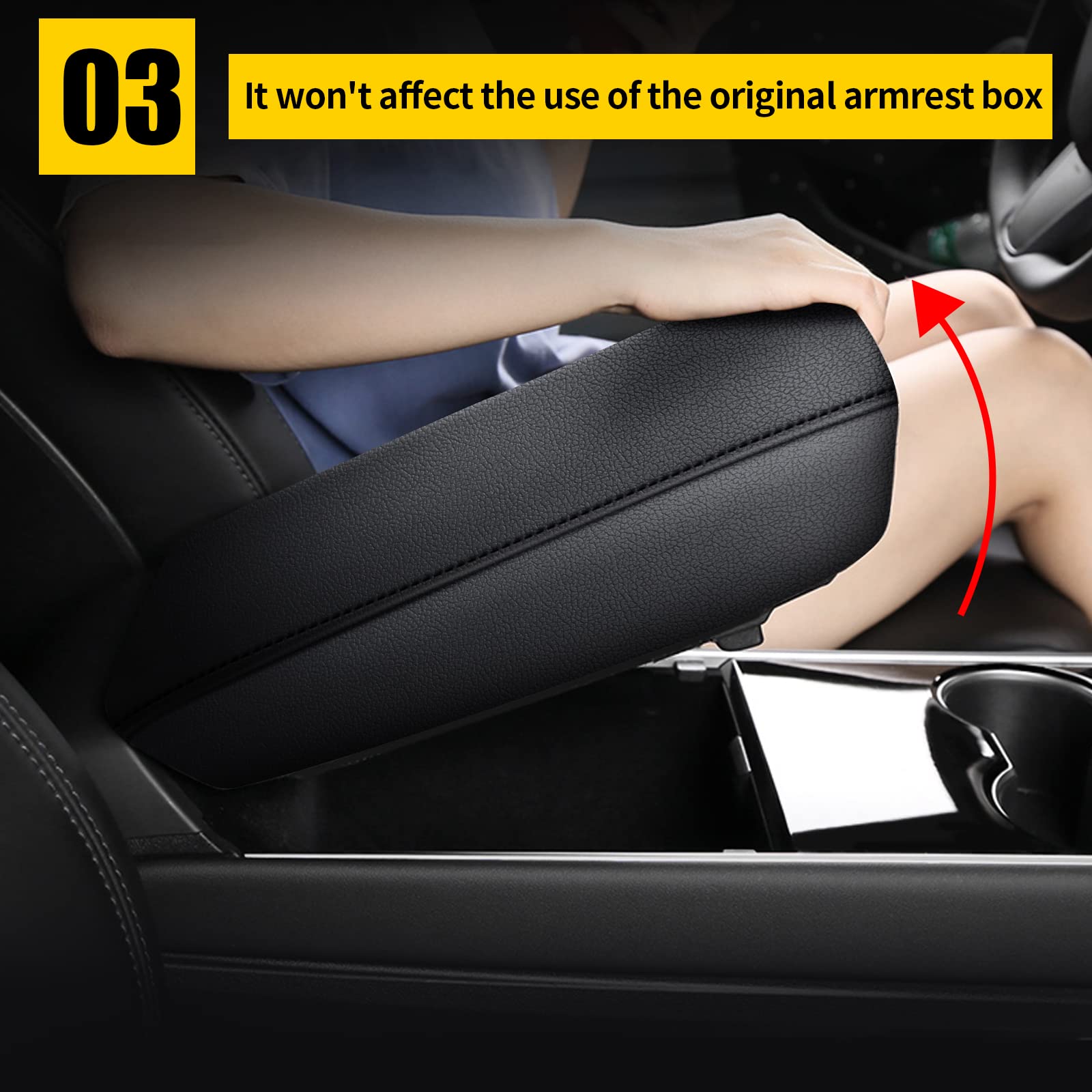 AOMSAZTO snug-fit armrest cover follows the Maxima's original design.