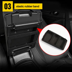 AOMSAZTO black armrest cover for Civic 2012-2015, protects daily use.