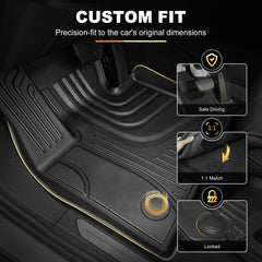 AOMSAZTO 3D laser-fit mats ensuring accurate alignment for X7 interior