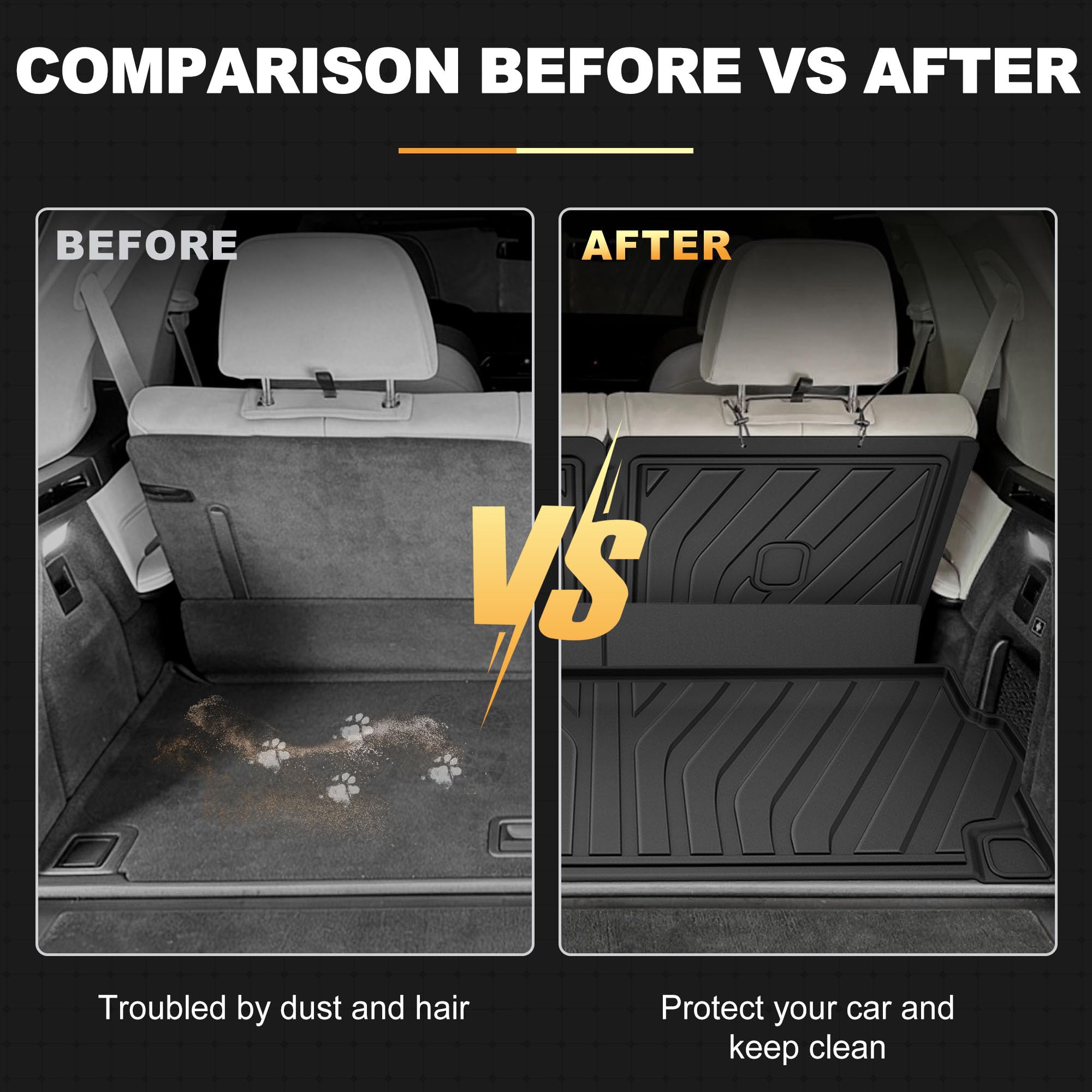 AOMSAZTO easy-clean mats for quick mess removal in BMW X7