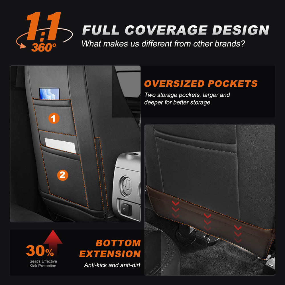 AOMSAZTO Black and red stitching enhances interior style