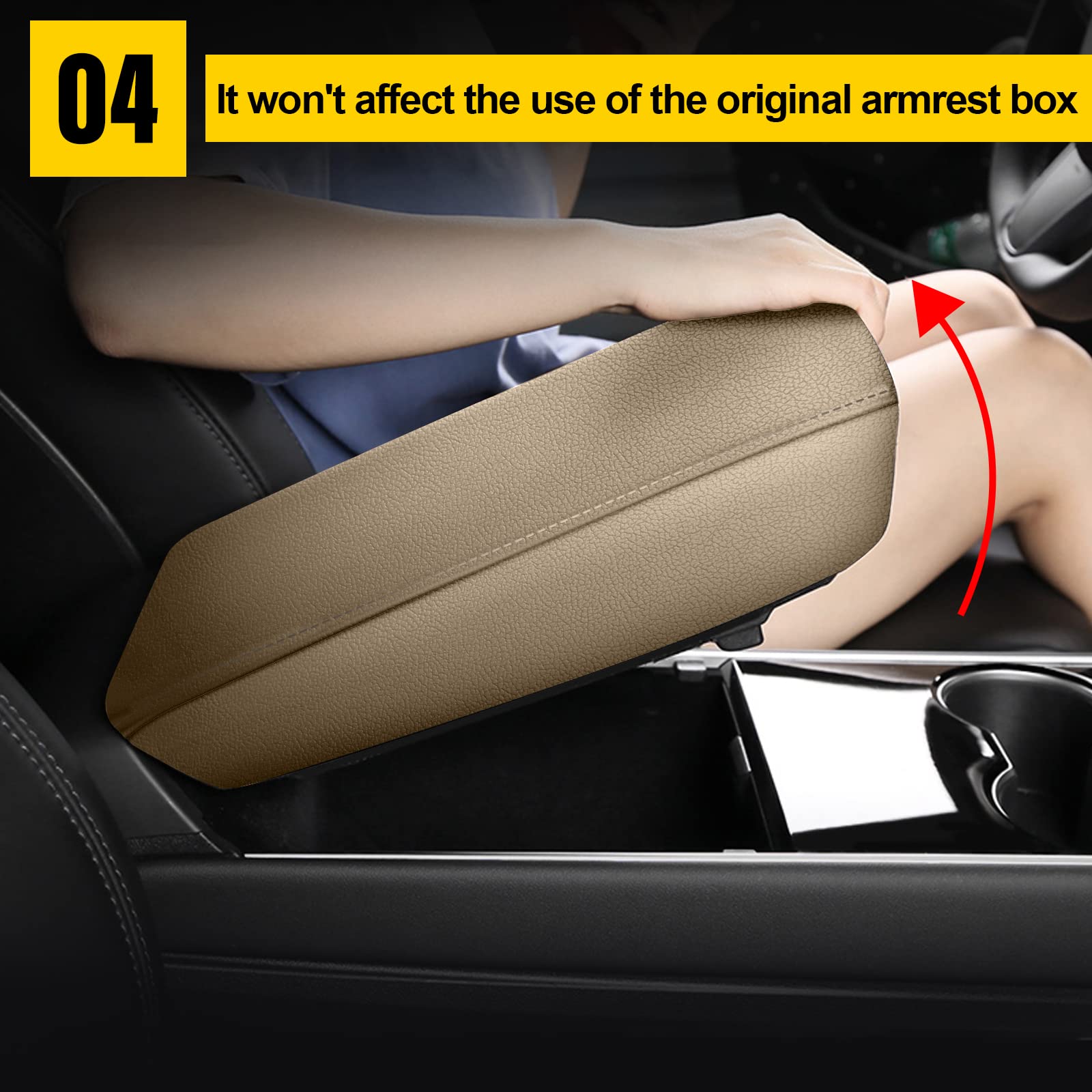 AOMSAZTO armrest protector for Civic guards against wear.