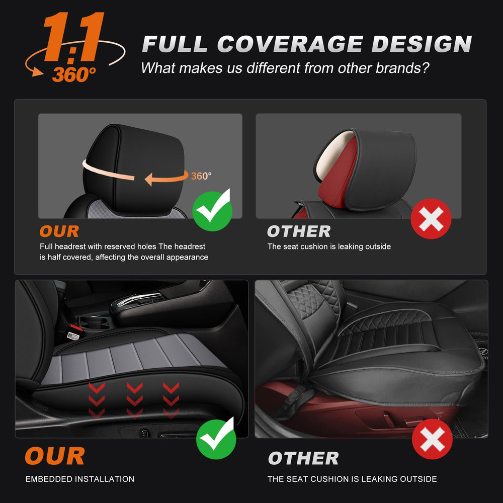 AOMSAZTO breathable leather-look seat cover enhances comfort on long drives