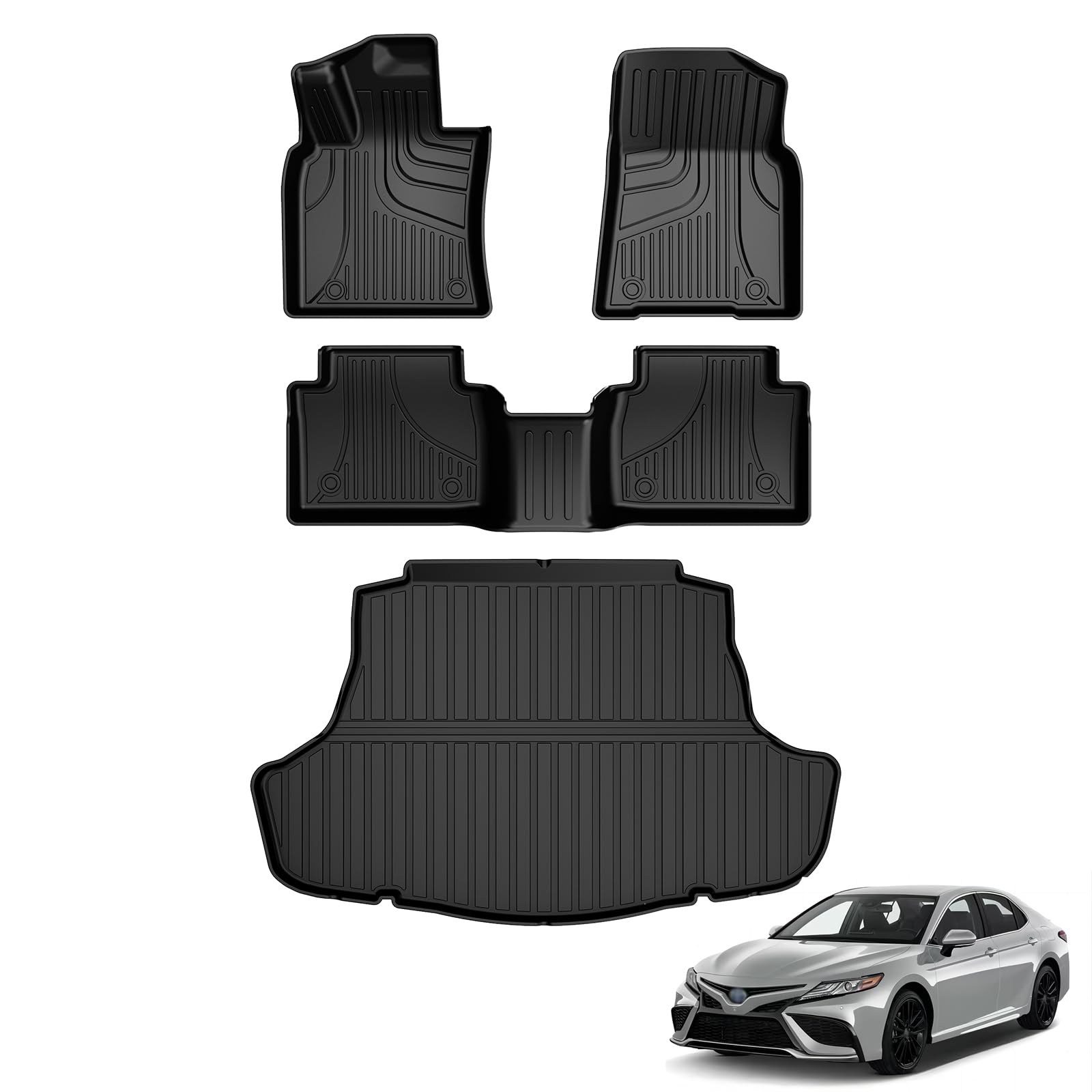 AOMSAZTO Camry front floor mats provide precise all-weather protection.
