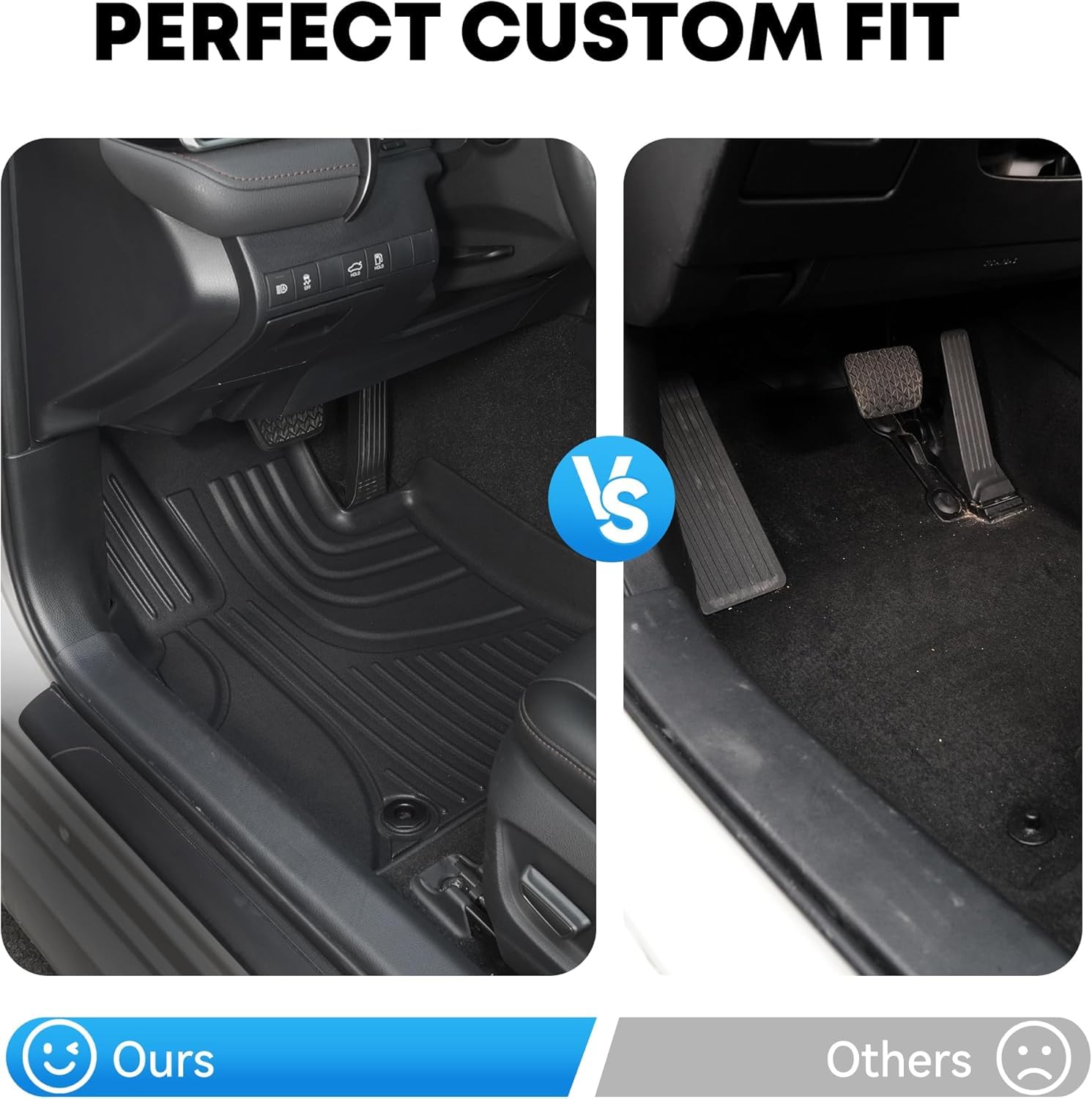AOMSAZTO Camry mat close-up shows durable TPE material.