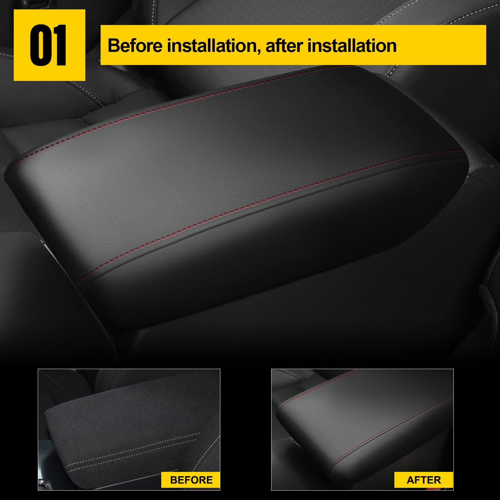 AOMSAZTO Civic armrest protector shields from dirt and scratches.