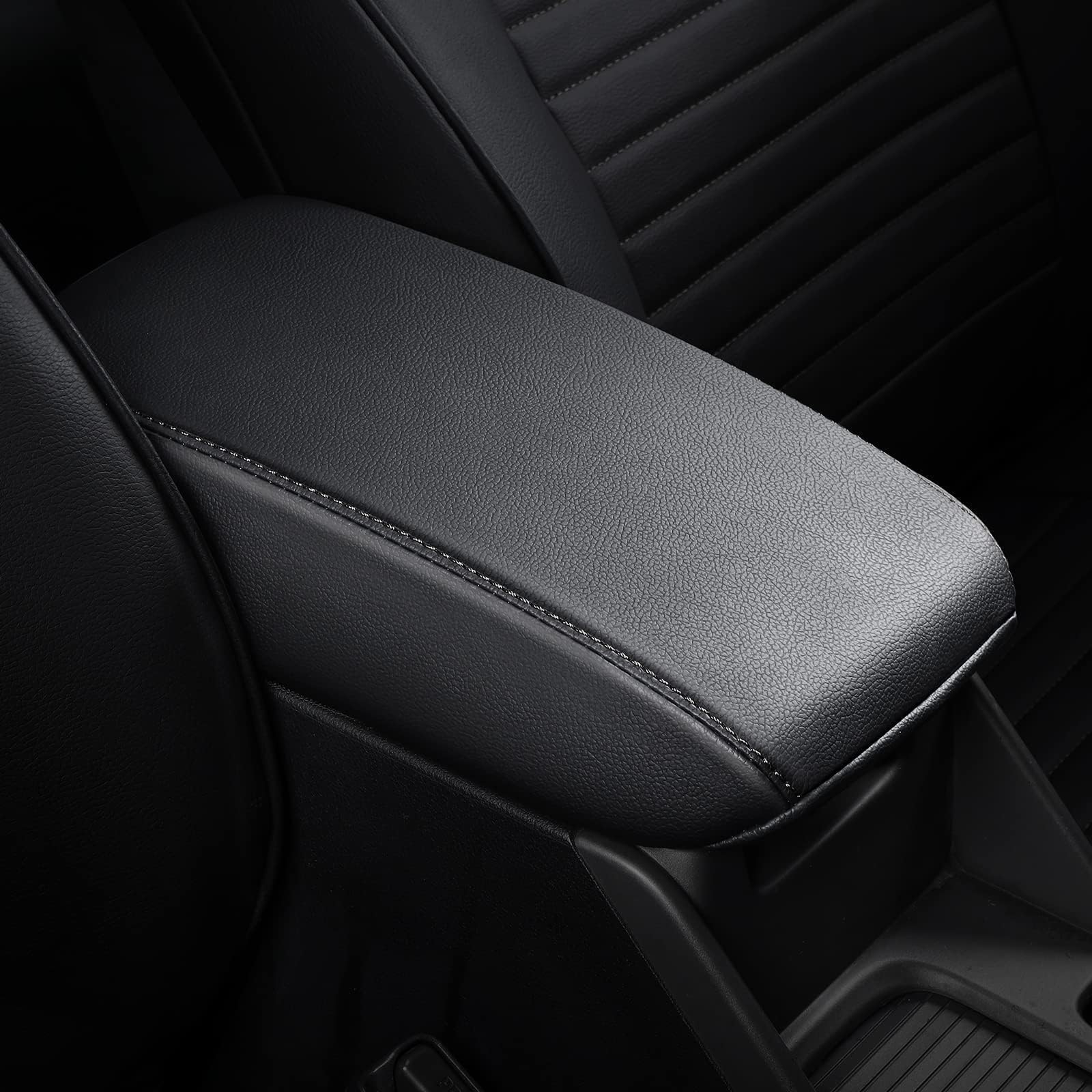 AOMSAZTO console cover on Forester armrest with snug fit and protection