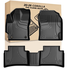 AOMSAZTO Corolla front-row mats show precise fit and all-weather protection.